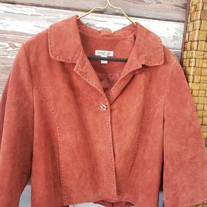 Coldwater Creek, Suede Crop Jacket